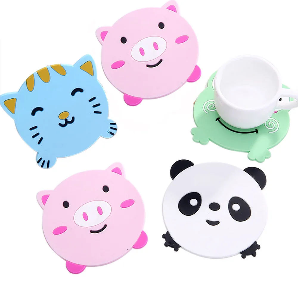 Cartoon Cute Silicone Teacup Coasters Drinks Cup Pads Mugs Bowls Mats Flexible Table Heat Resistant Lovely Placemat
Cartoon Cute Silicone Teacup Coasters Drinks Cup Pads Mugs Bowls Mats Flexible Table Heat Resistant Lovely Placemat