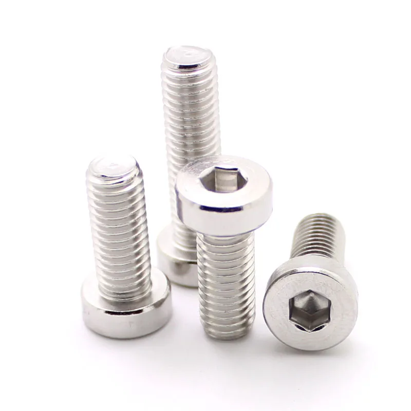 50Pcs 304 stainless steel thin head inner hexagonal screw low head inner hexagonal low head bolt M3
50Pcs 304 stainless steel thin head inner hexagonal screw low head inner hexagonal low head bolt M3