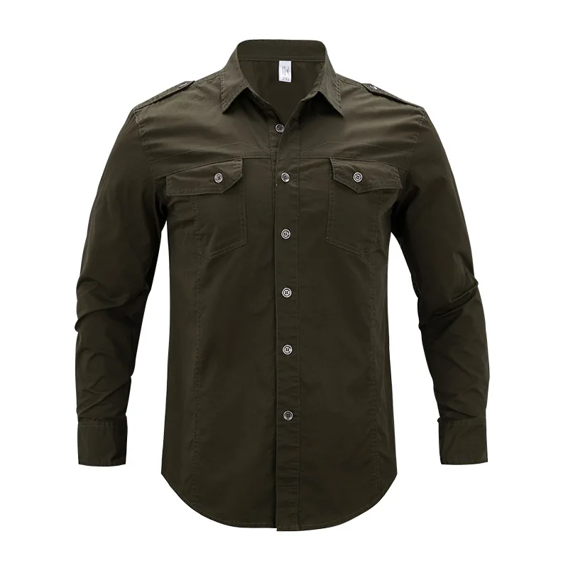 Plus Size Shirt Men 4XL 5XL 2017 Autumn Long Sleeve Solid Color Men's Shirt Cotton Fitness Army Green Man Blouse Brand Clothing
Plus Size Shirt Men 4XL 5XL 2017 Autumn Long Sleeve Solid Color Men's Shirt Cotton Fitness Army Green Man Blouse Brand Clothing