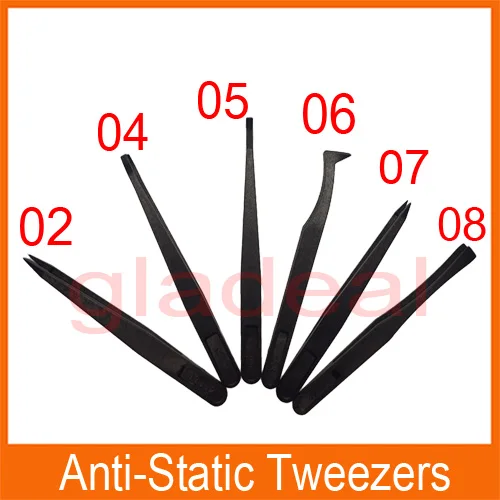 6 Pcs/Lot Plastic Anti-static Industry Tweezers For Smartphone Electric Component PCB Repair Fix Tools
6 Pcs/Lot Plastic Anti-static Industry Tweezers For Smartphone Electric Component PCB Repair Fix Tools