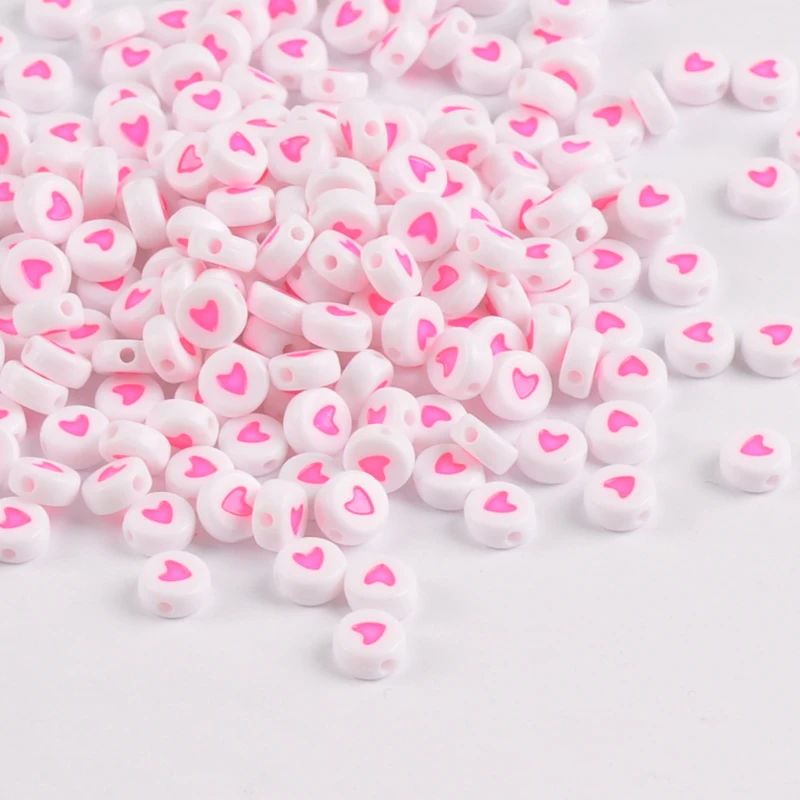 7X3mm 200PCs pink Love Heart Acrylic Flat Round Spacer Beads For Jewelry Making YKL0630X
7X3mm 200PCs pink Love Heart Acrylic Flat Round Spacer Beads For Jewelry Making YKL0630X