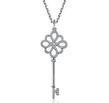 Solid Platinum PT950 T Familiy Diamond Necklace Pendant Key Style Pendant 45cm 17inch Sterling Silver Chain Beautiful Party Gift
Solid Platinum PT950 T Familiy Diamond Necklace Pendant Key Style Pendant 45cm 17inch Sterling Silver Chain Beautiful Party Gift