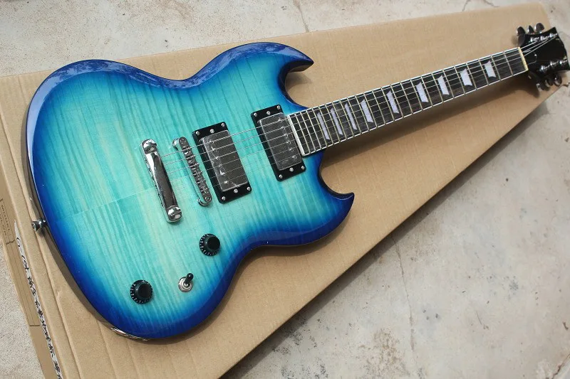 Free Shipping Factory custom shop New high quality ocean blue t SG Electric Guitar 914
Free Shipping Factory custom shop New high quality ocean blue t SG Electric Guitar 914