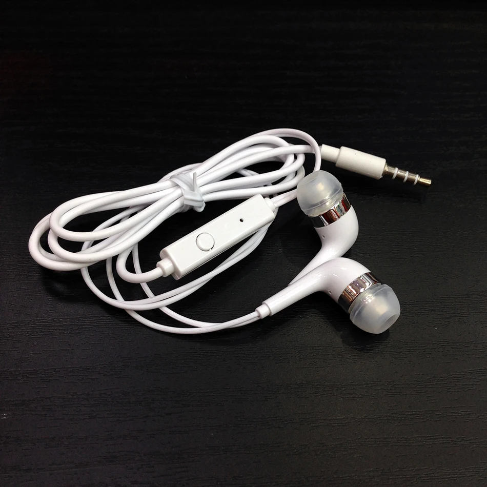 

Normal earphones White Handsfree Headsets With Built-in Microphone 3.5mm In-Ear For SAMSUNG Wired Earphoned For Smartphones