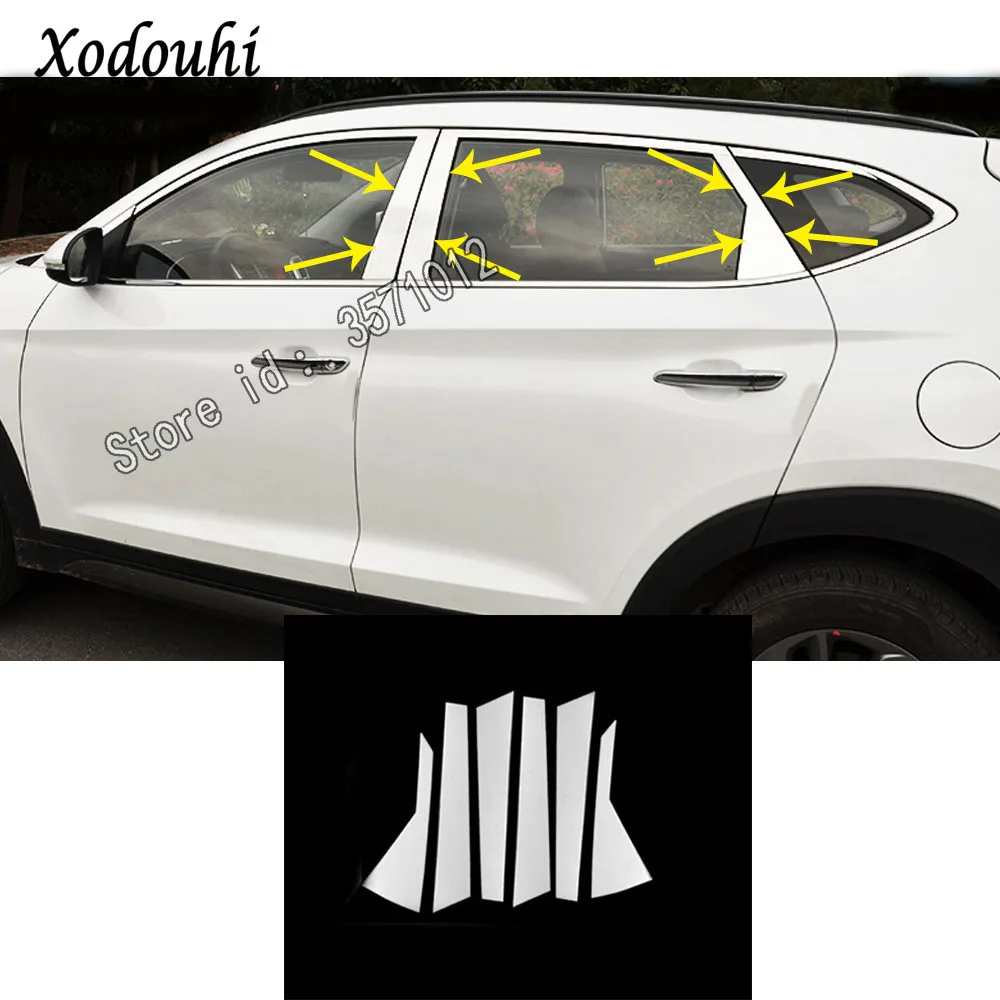 car body stick stainless steel glass window garnish pillar middle column strip trim High Quality For Hyundai Tucson 2019 2020
car body stick stainless steel glass window garnish pillar middle column strip trim High Quality For Hyundai Tucson 2019 2020