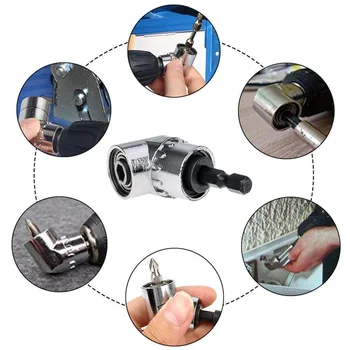 105 Degree Angle Screwdriver Set Socket Holder Adapter Adjustable Bits Drill Bit Angle Screw Driver Tool 1/4inch Hex Bit Socket
105 Degree Angle Screwdriver Set Socket Holder Adapter Adjustable Bits Drill Bit Angle Screw Driver Tool 1/4inch Hex Bit Socket