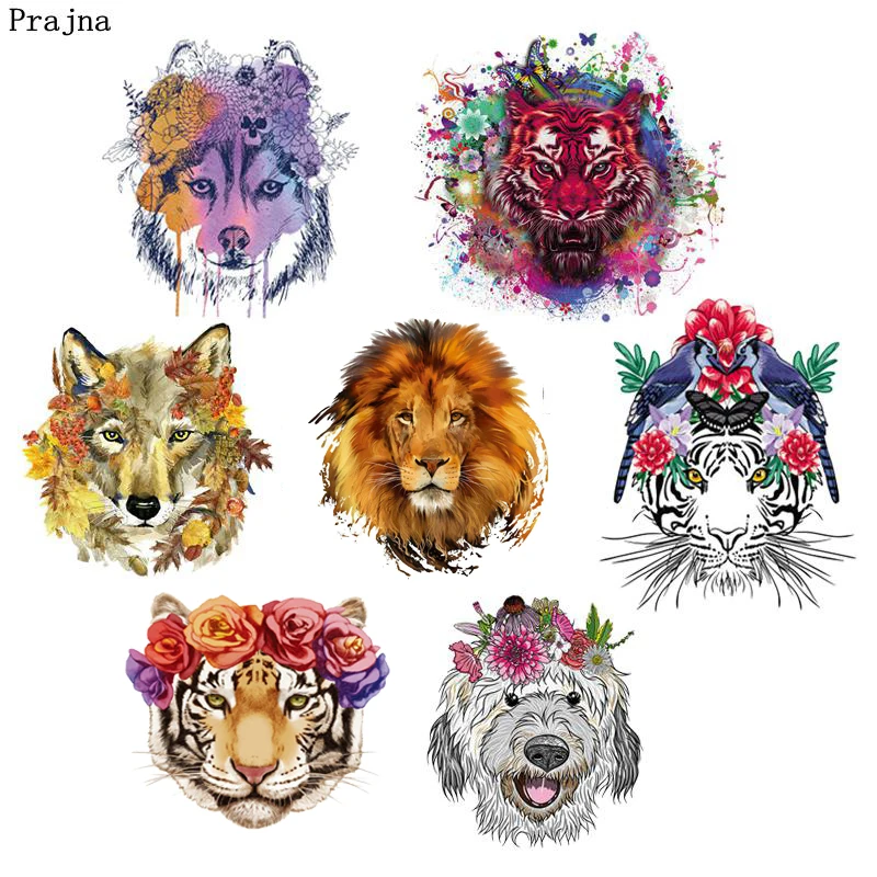 Prajna Flower Animal Heat Transfer Lion Tiger Iron-on Patches Jurassic Park Thermal Transfers For Jacket DIY Clothing Ornaments
Prajna Flower Animal Heat Transfer Lion Tiger Iron-on Patches Jurassic Park Thermal Transfers For Jacket DIY Clothing Ornaments