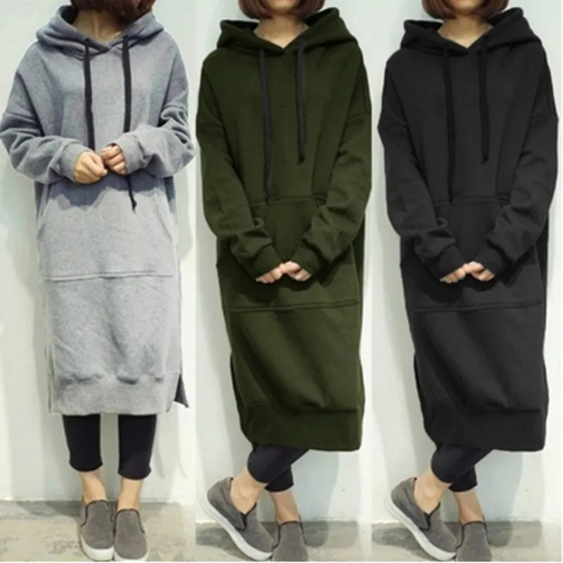 2017 Autumn Winter Casual Women Hooded Long Hoodies Plus Size 5XL Loose Pullover Woman Female Sweatshirt Hooded Long Dress
2017 Autumn Winter Casual Women Hooded Long Hoodies Plus Size 5XL Loose Pullover Woman Female Sweatshirt Hooded Long Dress