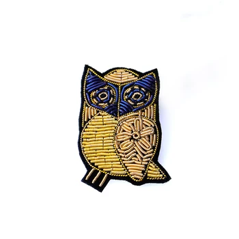 DIY New 3D Hand embroidery badges Owl Embroiderd metal wire applique for Coat Trousers Bag Brooch
DIY New 3D Hand embroidery badges Owl Embroiderd metal wire applique for Coat Trousers Bag Brooch