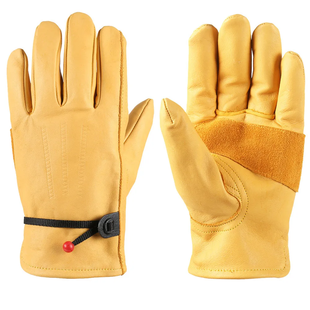 New Men's Work Driver Gloves Cowhide Leather Security Protection Wear Safety Working Welding Warm Gloves For Men
New Men's Work Driver Gloves Cowhide Leather Security Protection Wear Safety Working Welding Warm Gloves For Men