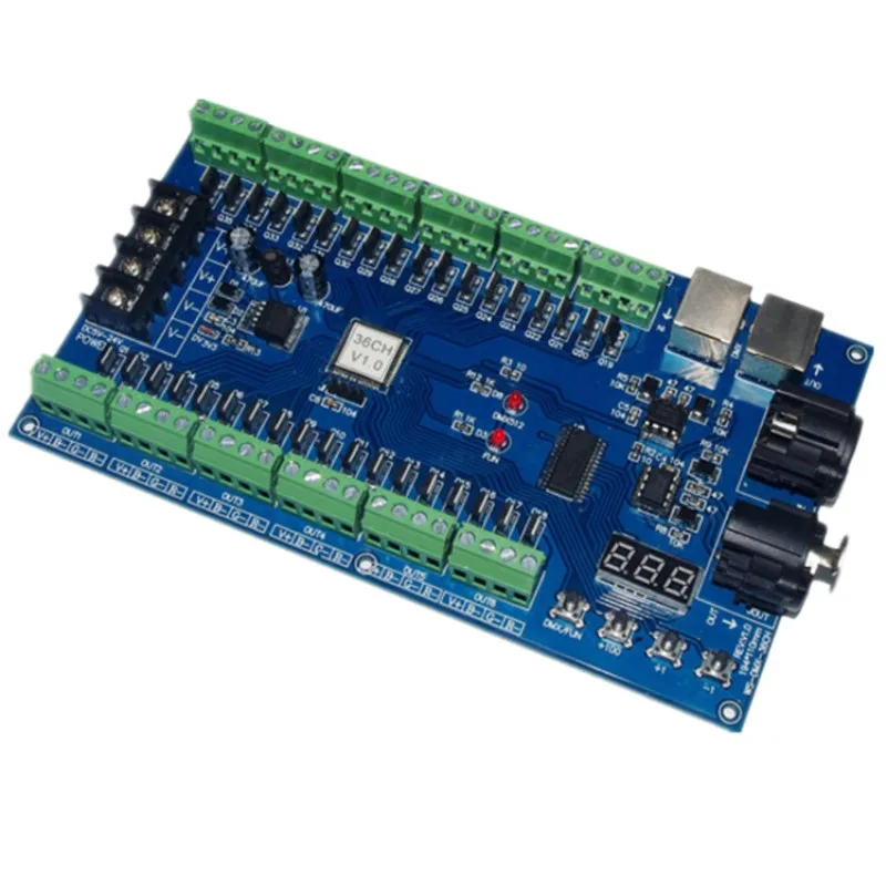 DMX512 декодер светодиодный контроллер 36CH DC 5-24V 1 шт. Светодиодная лента освещения DMX