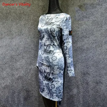 2018 New Women Latin Dance Dress Adult Dancing Practice Clothes Gray Black Sexy Backless Long-Sleeved Robe Salsa Latine Femme
2018 New Women Latin Dance Dress Adult Dancing Practice Clothes Gray Black Sexy Backless Long-Sleeved Robe Salsa Latine Femme