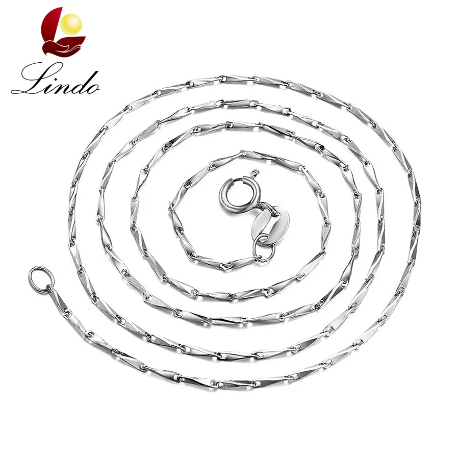 40cm/45cm Solid Silver Necklaces For Women Fashion High Quality 925 Sterling Silver Link Chains Classic Jewelry Wholesale Lindo 
40cm/45cm Solid Silver Necklaces For Women Fashion High Quality 925 Sterling Silver Link Chains Classic Jewelry Wholesale Lindo