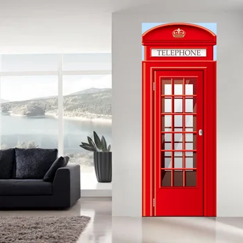 Telephone Booth Wall Stickers DIY Mural Bedroom Home Decor Poster PVC Waterproof Imitation 3D Door Sticker Decal
Telephone Booth Wall Stickers DIY Mural Bedroom Home Decor Poster PVC Waterproof Imitation 3D Door Sticker Decal