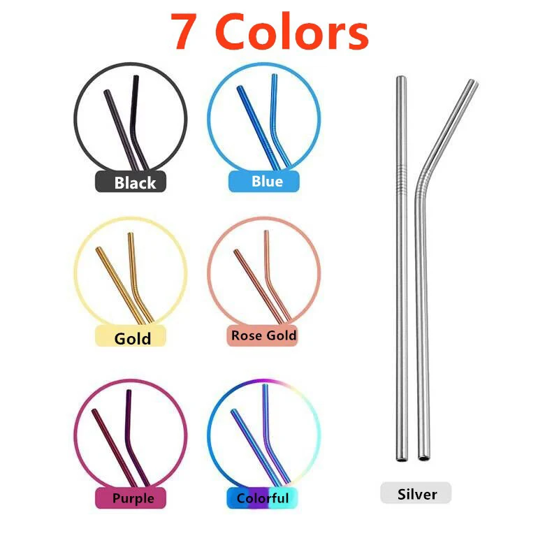 2Pcs Stainless Steel Drinking Straws Reusable High Quality Metal Juice Cocktail Drink Straws For Bar Party Accessories Straws
2Pcs Stainless Steel Drinking Straws Reusable High Quality Metal Juice Cocktail Drink Straws For Bar Party Accessories Straws