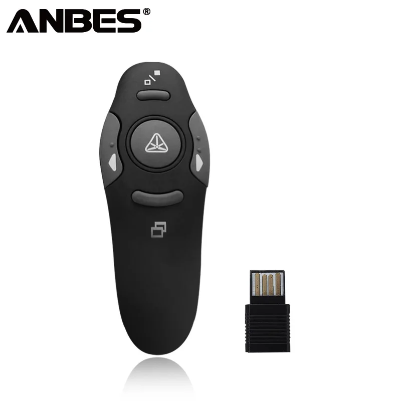 ANBES 2.4GHz Laser Pointer Pen Wireless Presenter Pointers Pen For PPT Powerpoint Presentation USB RF Remote Control Red Light
ANBES 2.4GHz Laser Pointer Pen Wireless Presenter Pointers Pen For PPT Powerpoint Presentation USB RF Remote Control Red Light