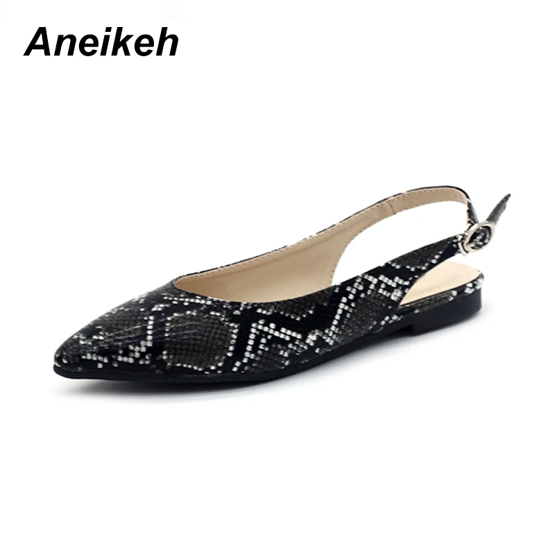 Aneikeh NEW 2019 Autumn Serpentine Flats Women Pointed Toe Buckle Strap Fashion Elegant Casual Slingback Women's Shoes Size 4-9
Aneikeh NEW 2019 Autumn Serpentine Flats Women Pointed Toe Buckle Strap Fashion Elegant Casual Slingback Women's Shoes Size 4-9