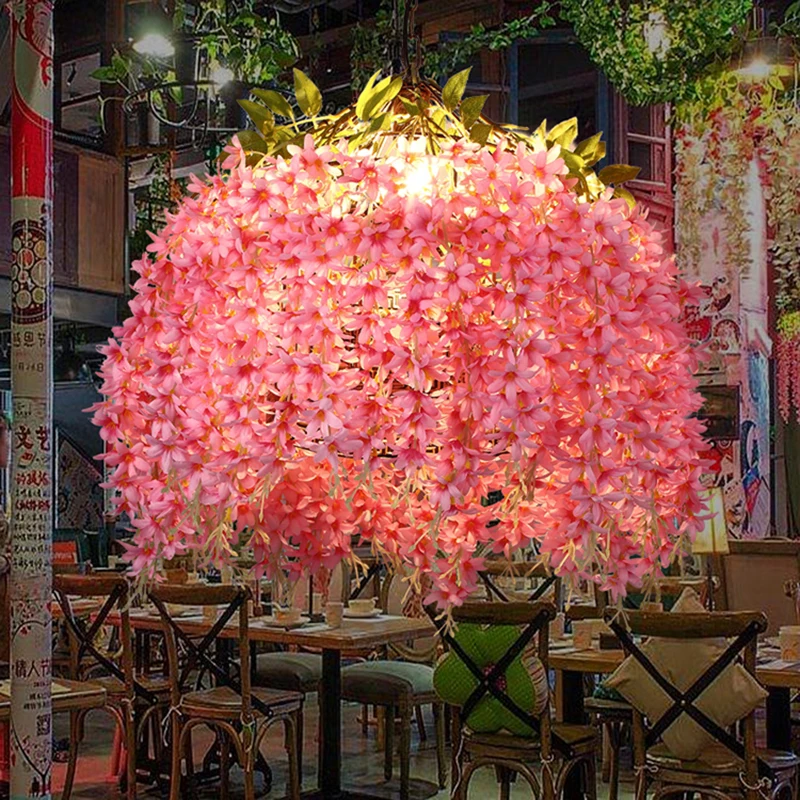 Novelty Art Deco Pendant Lights pink artificial flower lighting fixtures decorative bar restaurant cafe fashion Pendant lamps
Novelty Art Deco Pendant Lights pink artificial flower lighting fixtures decorative bar restaurant cafe fashion Pendant lamps