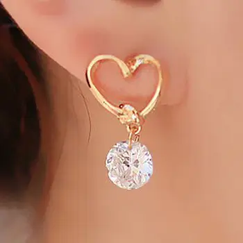 Newest 1Pair Fashion Gold-color Crystal Earring Eardrop Hollow Heart Zircon Earbob Ear Studs Women's Jewelry Gift
Newest 1Pair Fashion Gold-color Crystal Earring Eardrop Hollow Heart Zircon Earbob Ear Studs Women's Jewelry Gift
