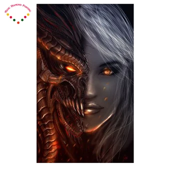 2.8mm Diy Angels and demons diamond painting cross stitch craft plastic canvas kits diamond paintings Women and skeleton 30x46cm
2.8mm Diy Angels and demons diamond painting cross stitch craft plastic canvas kits diamond paintings Women and skeleton 30x46cm