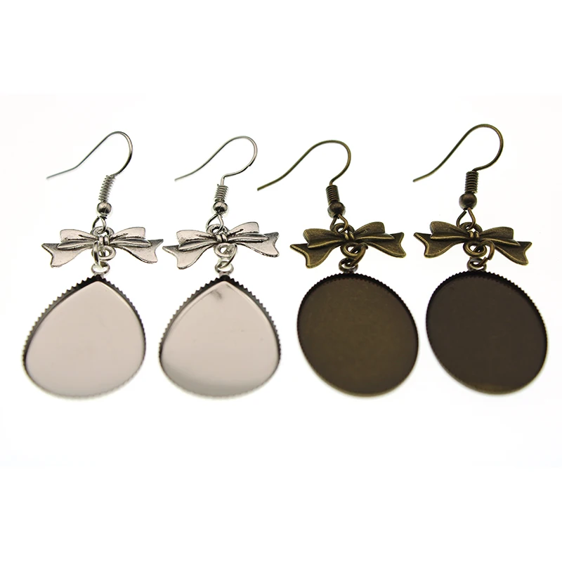 5 pairs 13x18mm 18x25mm Oval Water Drop Blank Cabochons Setting Earring Base Cabochon Cameo Settings Fit For Dangle Earring
5 pairs 13x18mm 18x25mm Oval Water Drop Blank Cabochons Setting Earring Base Cabochon Cameo Settings Fit For Dangle Earring