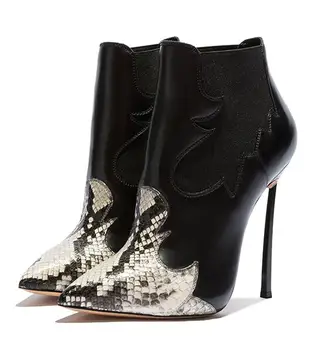 vogue elegant woman spike metal high heel pointed toe ankle boots snake leather pointed toe high heel ankle boots 12CM 10CM heel
vogue elegant woman spike metal high heel pointed toe ankle boots snake leather pointed toe high heel ankle boots 12CM 10CM heel