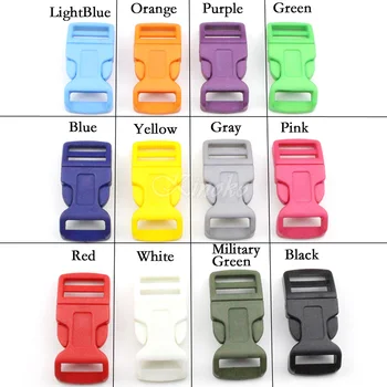 1000pcs 1" Color Plastic Curved Side Release Buckles Clasps For Paracord Bracelet Backpacks shoes Bags Cat Dog Collar DIY Decor
1000pcs 1" Color Plastic Curved Side Release Buckles Clasps For Paracord Bracelet Backpacks shoes Bags Cat Dog Collar DIY Decor