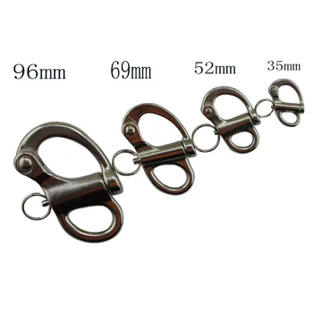 Stainless Fixed Eye Snap Shackle Quick Release Fixed Shackles Marine Boat SUS316 Rigging Hardware 35mm 52mm 69mm 96mm
Stainless Fixed Eye Snap Shackle Quick Release Fixed Shackles Marine Boat SUS316 Rigging Hardware 35mm 52mm 69mm 96mm