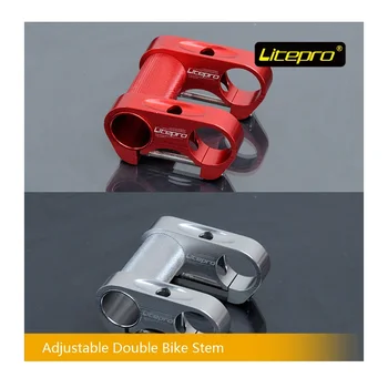 Bicycle Stem 25.4mm Folding Bike Adjustable Double Stem Hollow Ultralight 88g Folding Bicycle Head tube Handlebar Modified parts
Bicycle Stem 25.4mm Folding Bike Adjustable Double Stem Hollow Ultralight 88g Folding Bicycle Head tube Handlebar Modified parts