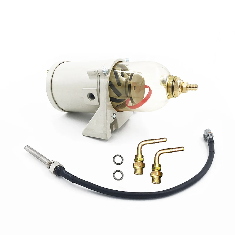 500FG Marine Engine Fuel Water Separator Filter Turbine Diesel Filter with Heating Tube and 2010PM Racor +Heater+Bend joint
500FG Marine Engine Fuel Water Separator Filter Turbine Diesel Filter with Heating Tube and 2010PM Racor +Heater+Bend joint