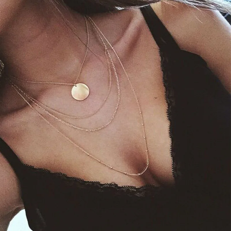 New Trendy Gold Color MultiLayer Choker Necklace For Women Heart Pendant Collar Necklace Statement Bohemian Fashion Jewelry Gift
New Trendy Gold Color MultiLayer Choker Necklace For Women Heart Pendant Collar Necklace Statement Bohemian Fashion Jewelry Gift
