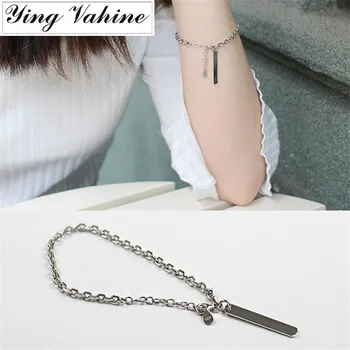 ying Vahine Authentic 925 Sterling Silver Jewelry Geometrical Square Pendant Charm Bracelets for Women
ying Vahine Authentic 925 Sterling Silver Jewelry Geometrical Square Pendant Charm Bracelets for Women