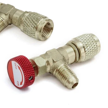 1PC 1/4''-5/16'' R410A Copper For Flow Control Valve for Refrigerant Charging Hose Air Conditioning Refrigerant Valves
1PC 1/4''-5/16'' R410A Copper For Flow Control Valve for Refrigerant Charging Hose Air Conditioning Refrigerant Valves