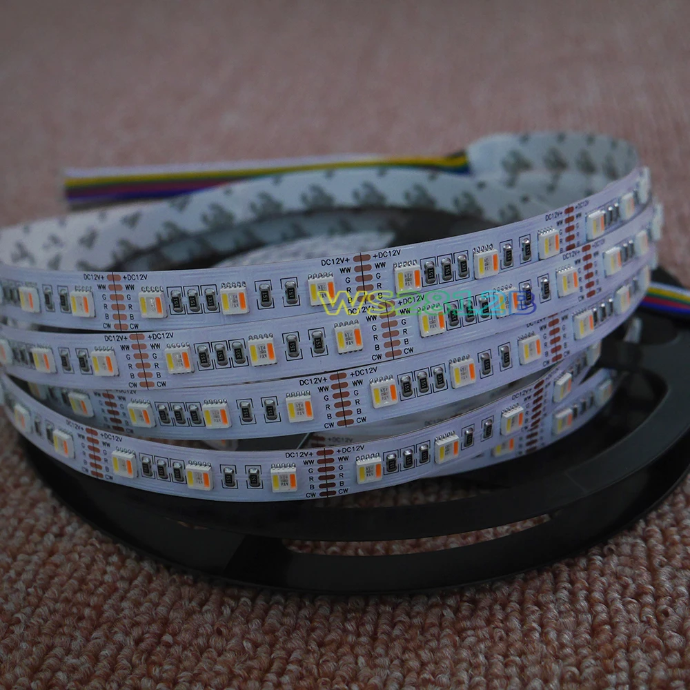 New 5M DC12V/24V 5050 RGBWW 5 color in 1 led chip flexible LED Strip light RGB+cool White&warm white,white PCB 60Leds/m IP30/67
New 5M DC12V/24V 5050 RGBWW 5 color in 1 led chip flexible LED Strip light RGB+cool White&warm white,white PCB 60Leds/m IP30/67