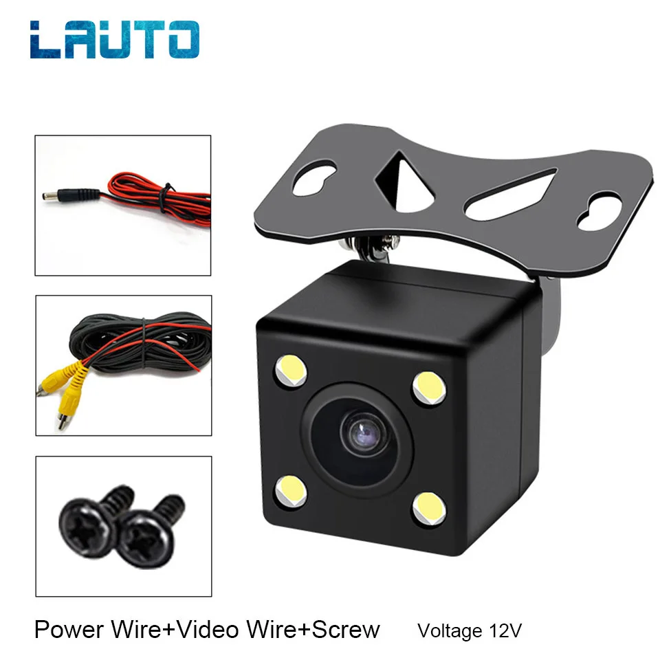 Lauto 4 LED lights Car Rear View Camera Universal Backup Parking Camera Night Vision Reversing Auto Parking Assistance 170degree
Lauto 4 LED lights Car Rear View Camera Universal Backup Parking Camera Night Vision Reversing Auto Parking Assistance 170degree