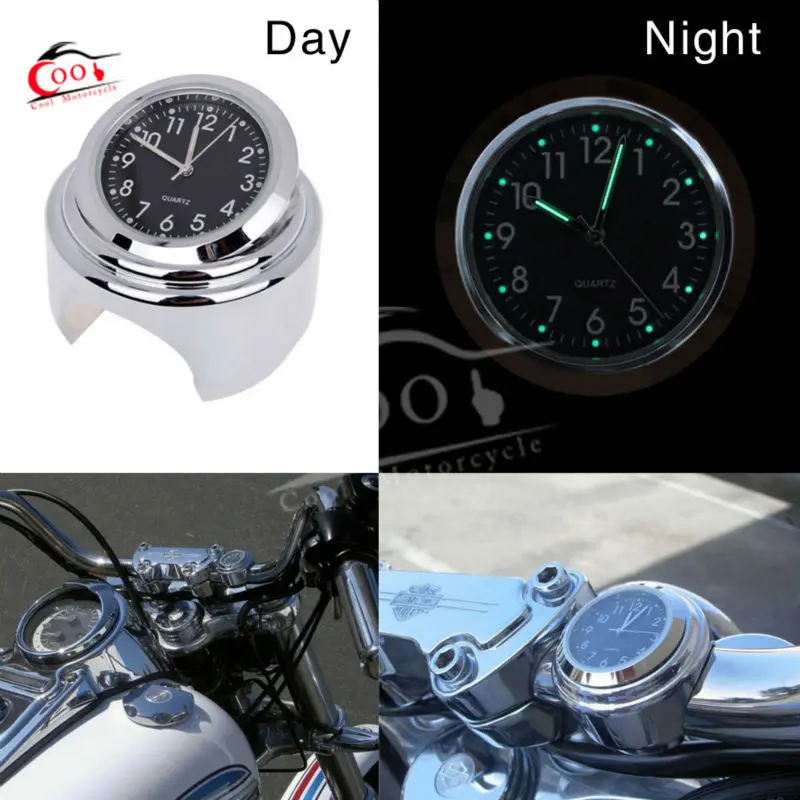 7/8" 1" Motorcycle Handlebar Chrome Black Dial Clock Fits For Honda Shadow Cruiser
7/8" 1" Motorcycle Handlebar Chrome Black Dial Clock Fits For Honda Shadow Cruiser