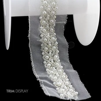 Beaded Pearls Lace Fabric Ribbon White Trim Braided Applique Venise Embellishment Craft Sewing Supplies Wedding Dress 5yard/T875
Beaded Pearls Lace Fabric Ribbon White Trim Braided Applique Venise Embellishment Craft Sewing Supplies Wedding Dress 5yard/T875