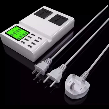 Fast Charging USB Charger Power Travel Adapter Strip Switch LED Display Screen with 8 USB Socket Ports For EU US UK EU Travel
Fast Charging USB Charger Power Travel Adapter Strip Switch LED Display Screen with 8 USB Socket Ports For EU US UK EU Travel