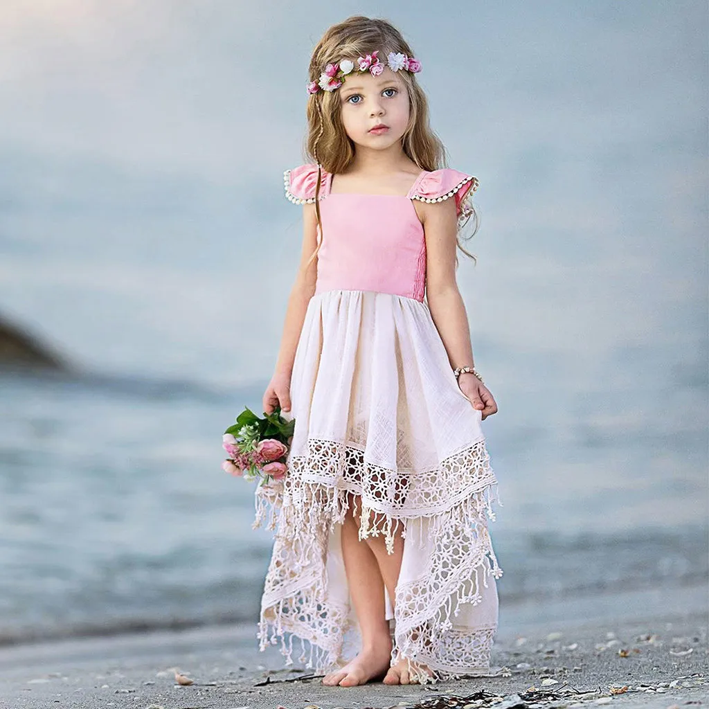 Girls Dress Elegant Princess Party Dress Toddler Baby Girl Kids Summer Sleeveless Backless Lace Tassel Cute Dress Clothes
Girls Dress Elegant Princess Party Dress Toddler Baby Girl Kids Summer Sleeveless Backless Lace Tassel Cute Dress Clothes