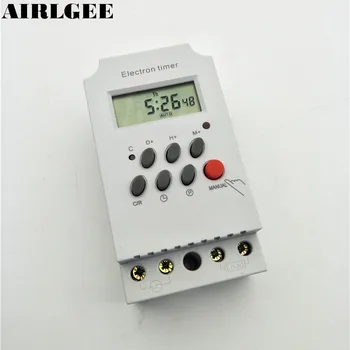 AC220V 25A Din Rail Digital Display Microcomputer Programmable Electronic Auto Timer Switch KG316T-II Outdoor Light Controller
AC220V 25A Din Rail Digital Display Microcomputer Programmable Electronic Auto Timer Switch KG316T-II Outdoor Light Controller