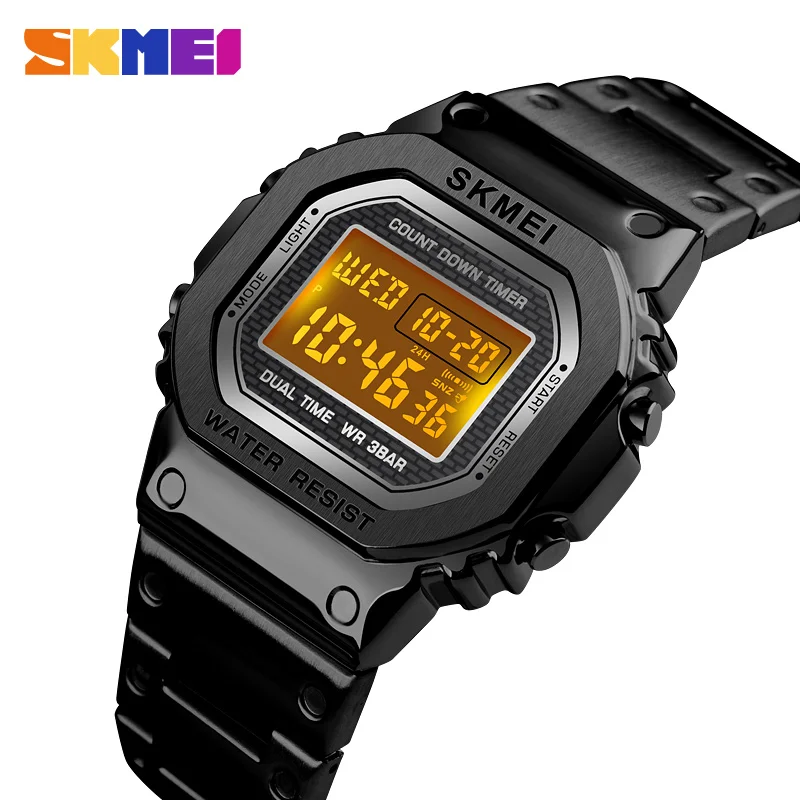 SKMEI Men Sports Watch Famous LED Digital Watches Men's Watch Business Men Watches Waterproof Casual Stainless Steel Male Clock
SKMEI Men Sports Watch Famous LED Digital Watches Men's Watch Business Men Watches Waterproof Casual Stainless Steel Male Clock