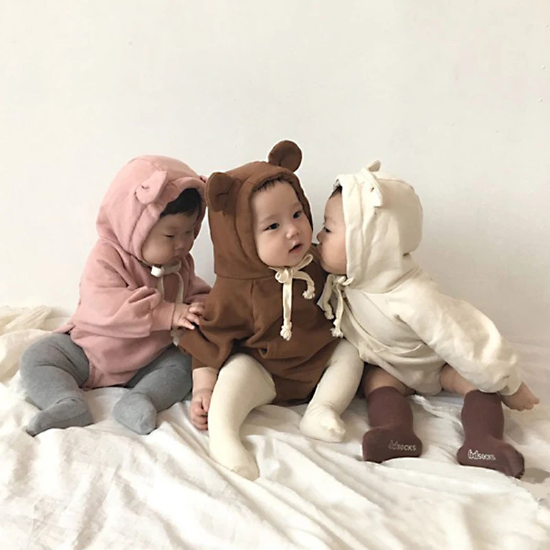 Cute Baby Jumpsuits Long Sleeve Little Bear Ears Baby Girl and Boys Bodysuit Velvet Children Sweatshirt Hooded Body Clothes 3Y
Cute Baby Jumpsuits Long Sleeve Little Bear Ears Baby Girl and Boys Bodysuit Velvet Children Sweatshirt Hooded Body Clothes 3Y