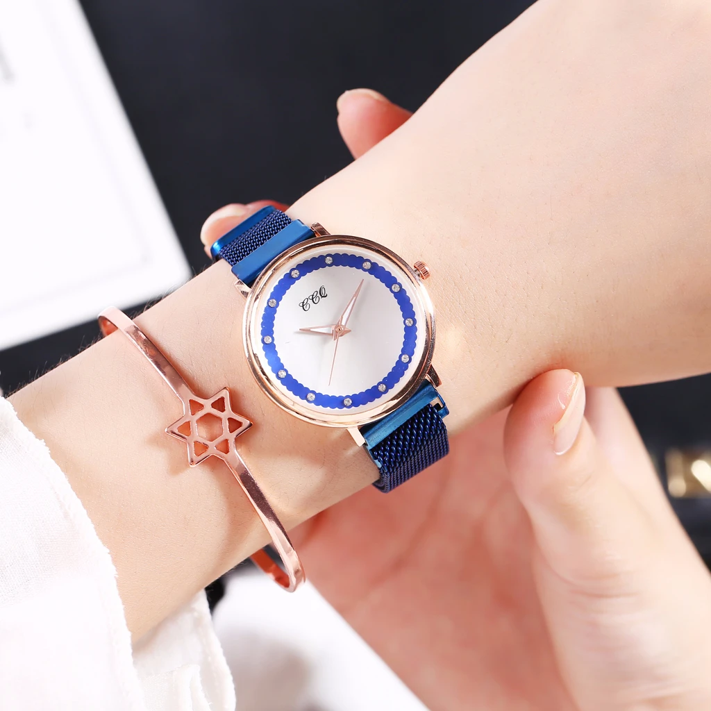 Hot Sale Women Magnet Buckle Diamond Watch Luxury Ladies Stainless Steel Quartz Watch CCQ Clock Relogio Feminino
Hot Sale Women Magnet Buckle Diamond Watch Luxury Ladies Stainless Steel Quartz Watch CCQ Clock Relogio Feminino