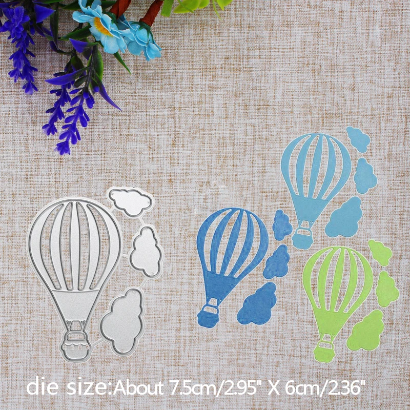 Hot air balloon cloud decoration Metal steel Cutting Dies DIY Scrap booking Photo Album Embossing paper Cards 7.5*6cm
Hot air balloon cloud decoration Metal steel Cutting Dies DIY Scrap booking Photo Album Embossing paper Cards 7.5*6cm