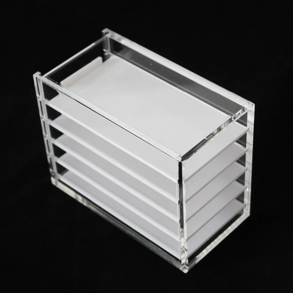 Acrylic 5 Layers Eyelash Storage Box Cosmetic Case Makeup Display Containers Jewelry Box Drawers Eyelashes Glue Pallet Holder
Acrylic 5 Layers Eyelash Storage Box Cosmetic Case Makeup Display Containers Jewelry Box Drawers Eyelashes Glue Pallet Holder