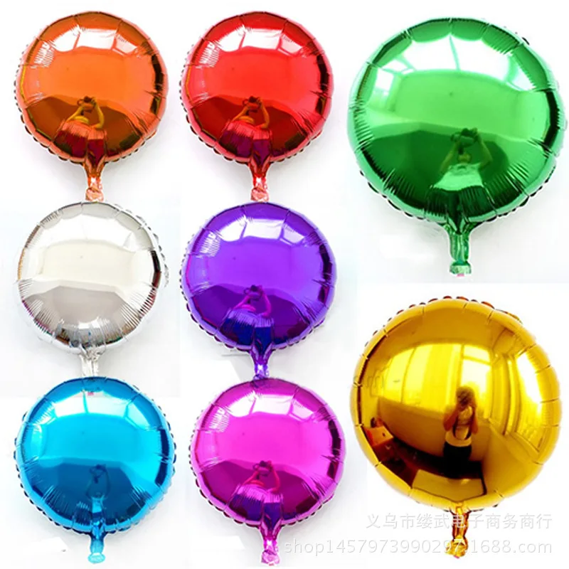 18 inches Solid color circle foil balloons wedding decoration Christmas party supplies helium Inflatable balloons
18 inches Solid color circle foil balloons wedding decoration Christmas party supplies helium Inflatable balloons