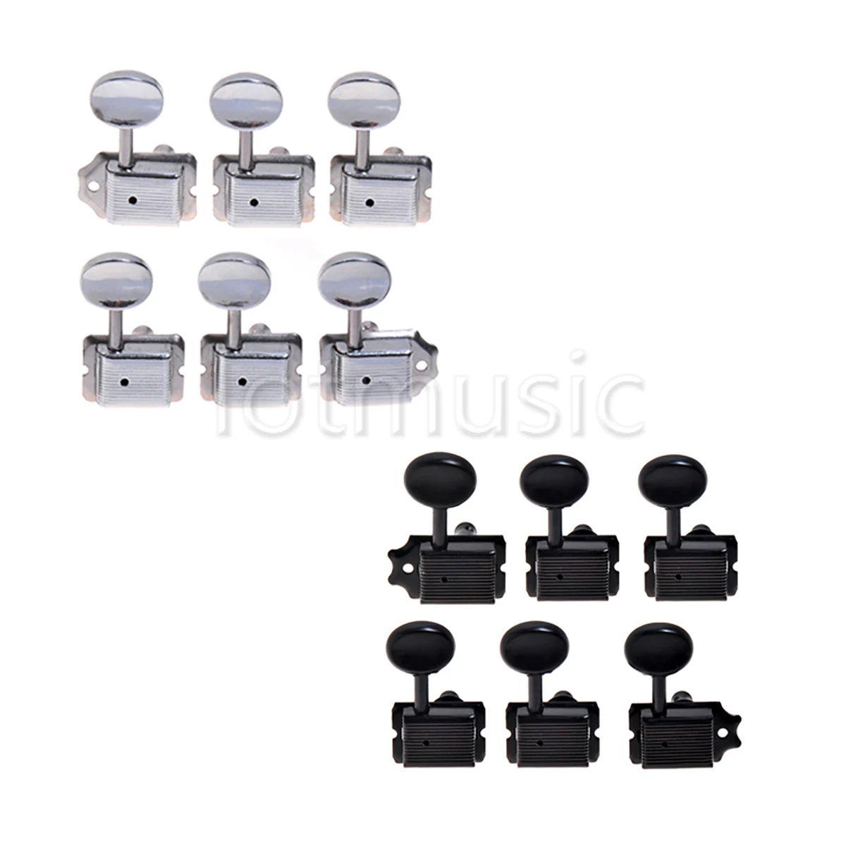 12R Vintage Tuning Peg Tuners Machine Heads Silver&Black for Fender Guitar Replacement
12R Vintage Tuning Peg Tuners Machine Heads Silver&Black for Fender Guitar Replacement
