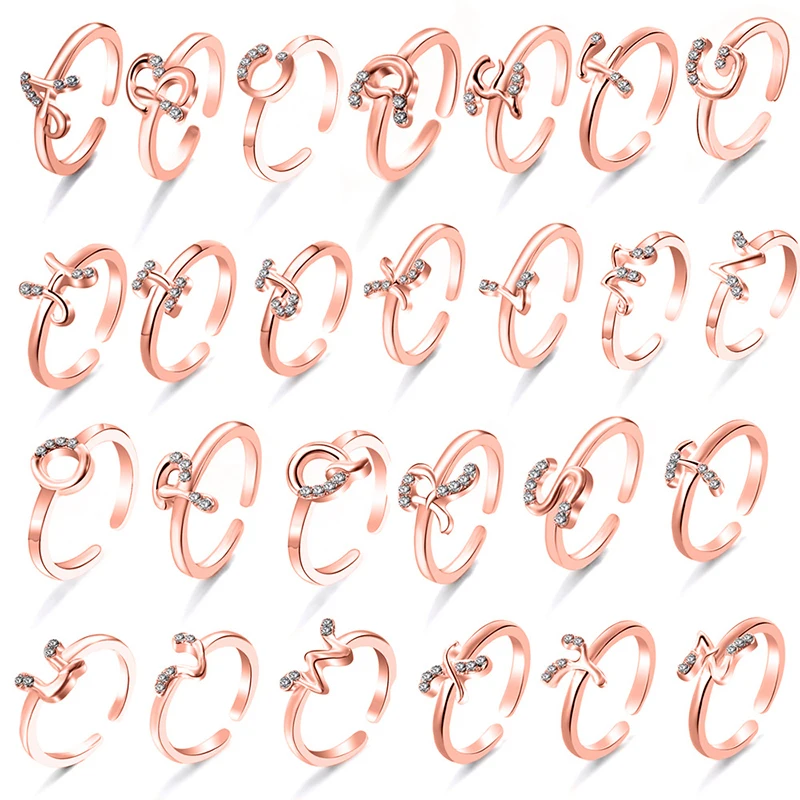 New Fashion Couples Girlfriend Valentines Gift High Quality Adjustable 26 Letters Open Gifts Ring Heart Jewelry Accessory
New Fashion Couples Girlfriend Valentines Gift High Quality Adjustable 26 Letters Open Gifts Ring Heart Jewelry Accessory