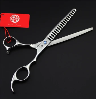 Purple Dragon 7" Dog Pet Thinning Scissors Grooming Haircut Tool Sharp Edge Professional Dog Grooming Shears Thinning Rate 50%
Purple Dragon 7" Dog Pet Thinning Scissors Grooming Haircut Tool Sharp Edge Professional Dog Grooming Shears Thinning Rate 50%