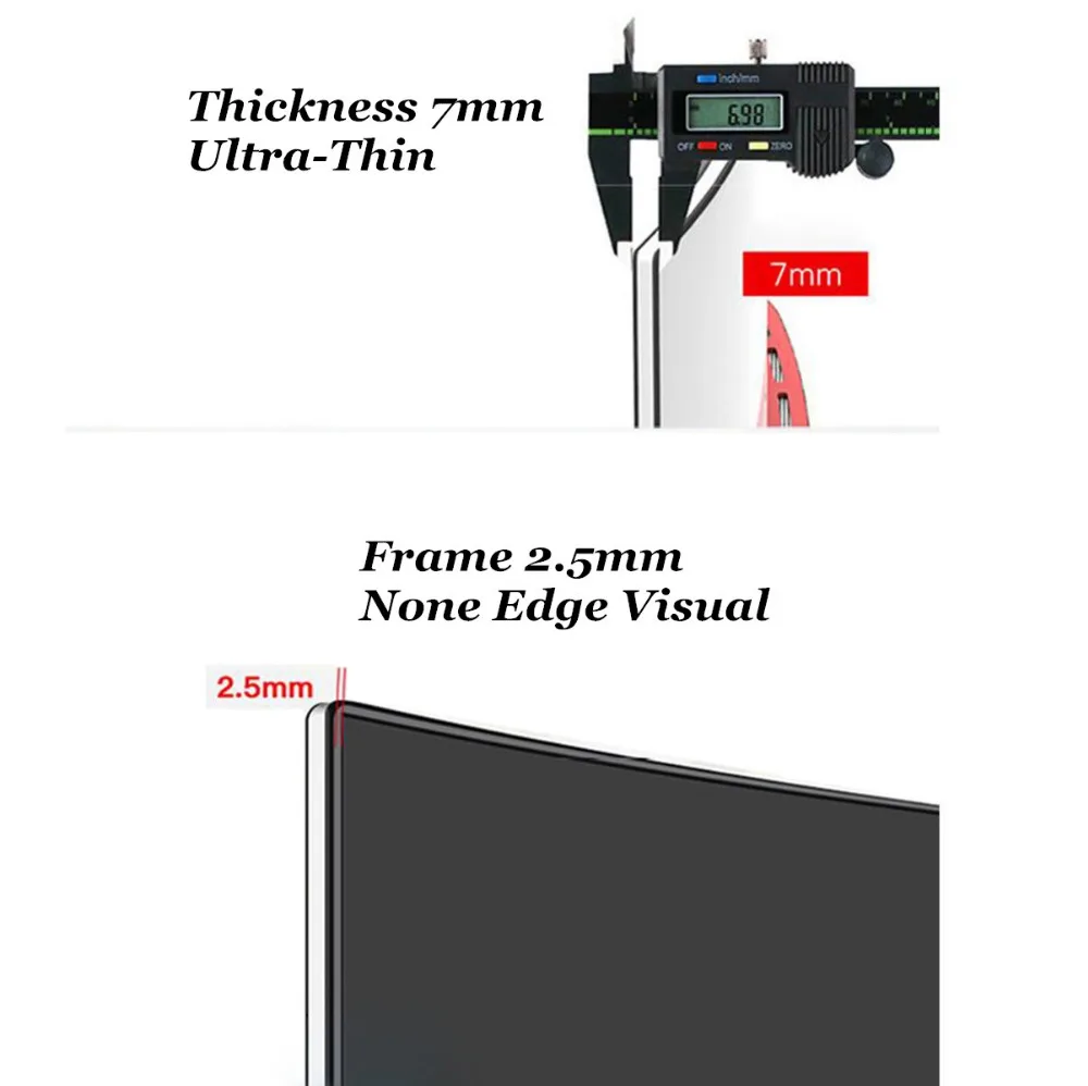 Wearson 23.8 inch Ultra Thin 7mm Curved Widescreen LCD Gaming Monitor HDMI VGA input 2ms Response WS238H (8)